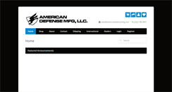 Desktop Screenshot of americandefensemfg.com