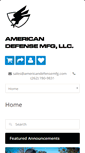 Mobile Screenshot of americandefensemfg.com